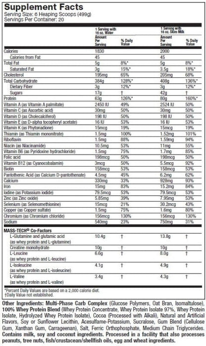 MASS TECH EXTREME - 20LB
