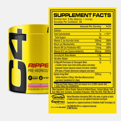 C4 RIPPED - 30 SERVICIOS - FRUIT PUNCH