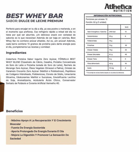 BEST WHEY BAR - DULCE DE LECHE