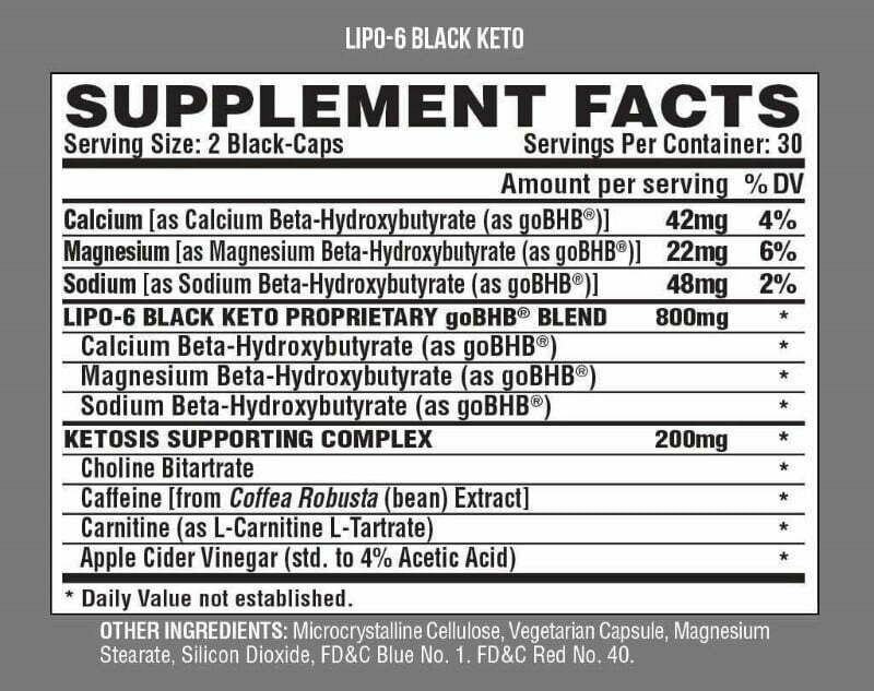 LIPO 6 BLACK KETO - 60 CAPSULAS