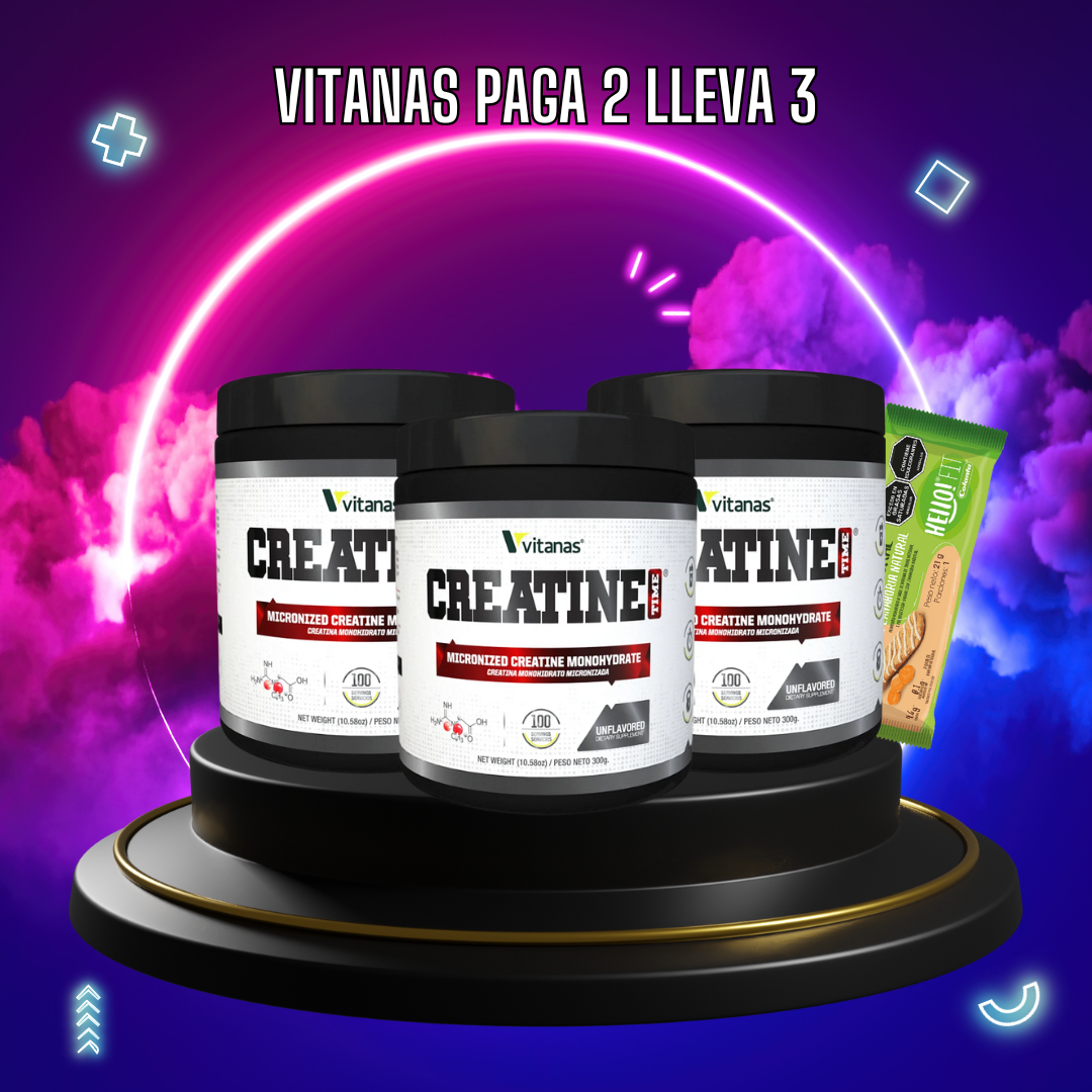 CREATINA TIME PAGA 2 LLEVA 3
