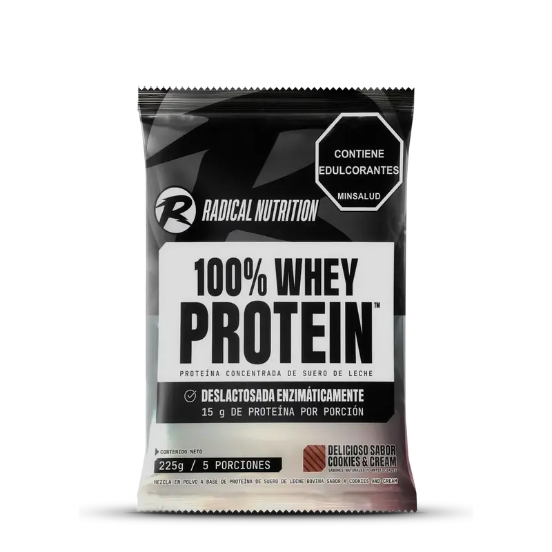 100% WHEY PROTEIN - 5 PORCIONES