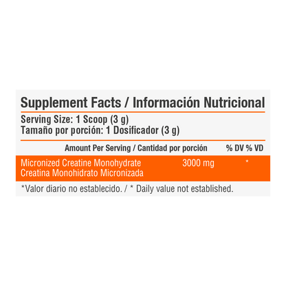 CREATINA MICRONIZADA - HEALTHY SPORTS - 50 SERVICIOS