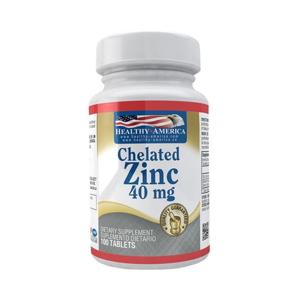 CHELATED ZINC 40MG - 100 TABLETAS